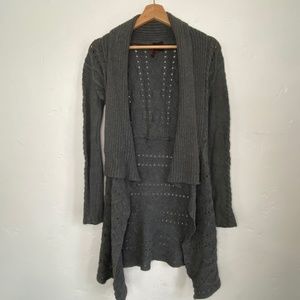 Grey Low - High Cardigan